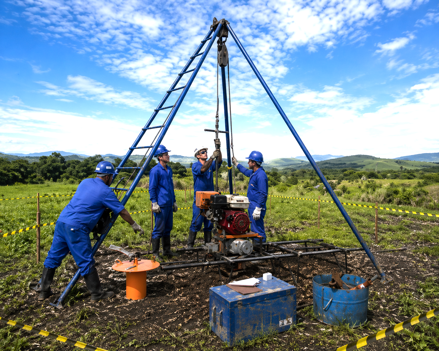 Sondagem e Poço de Monitoramento